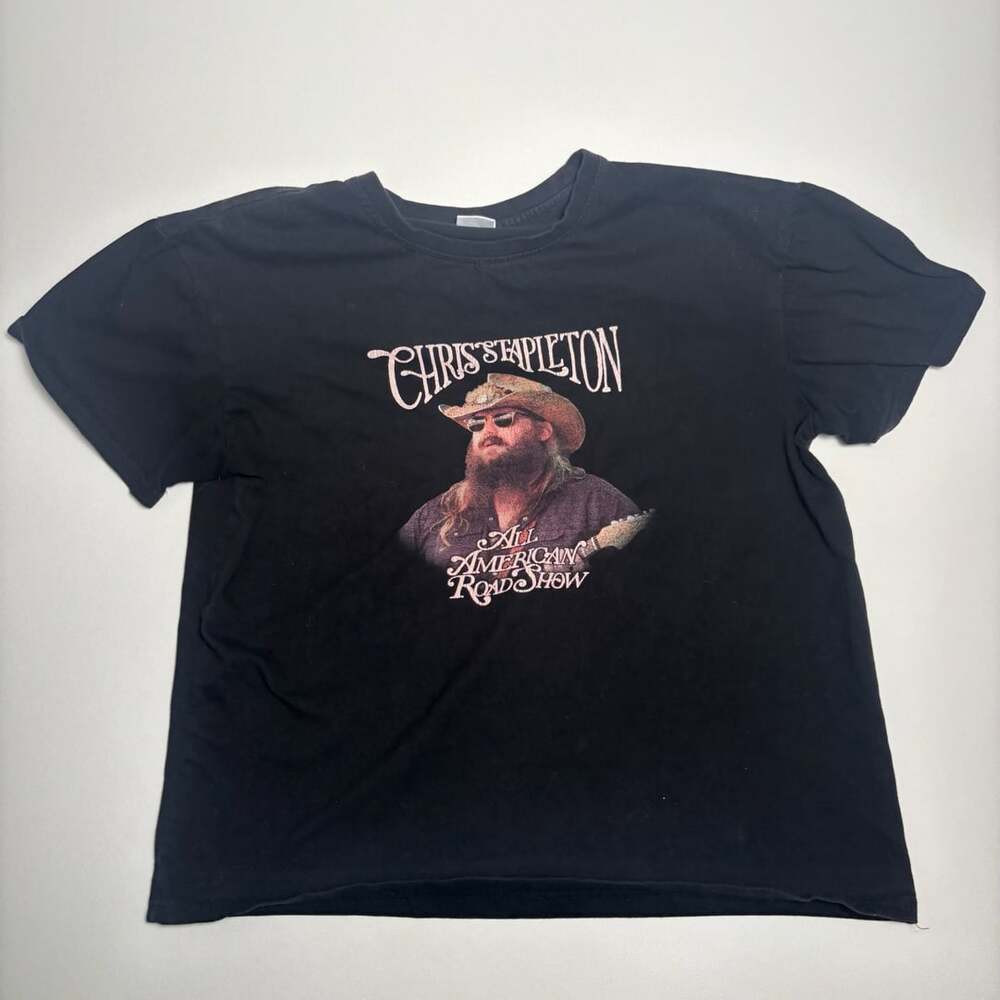 Mens Chris Stapleton Large 2022 All American Roadshow Tenessee Whiskey T-Shirt